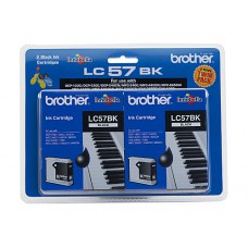 Brother LC57 Black Twin Pack