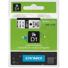 Dymo Black on Whiteite 9mm x7m Tape