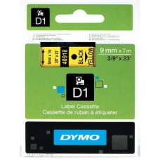 Dymo Black on Yellow 9mm x7m Tape