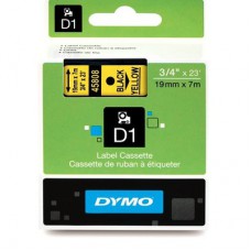 Dymo Black on Yellow 19mmx7m Tape